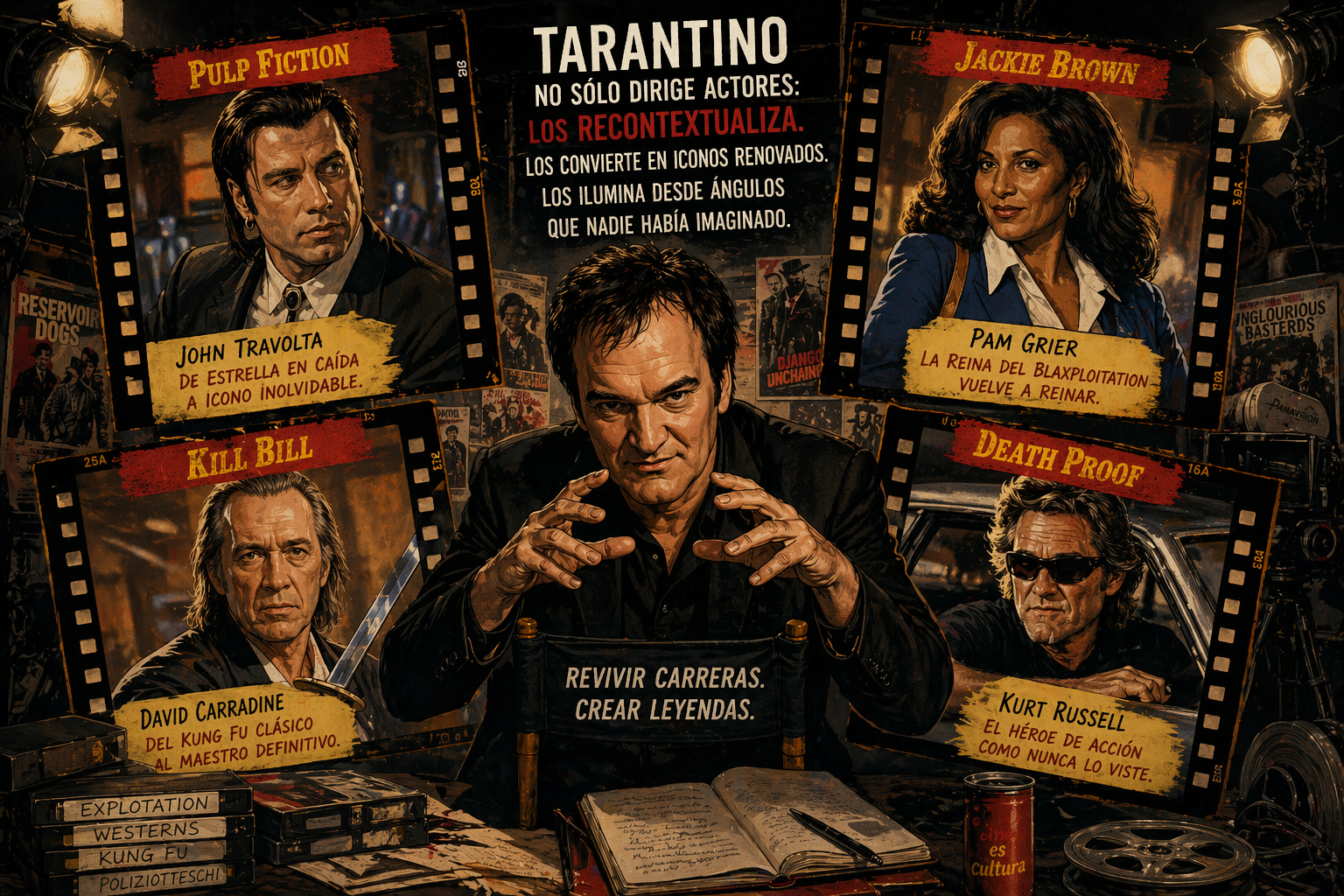QUENTIN TARANTINO, GRADUADO EN LA UNIVERSIDAD DEL VIDEOCLUB