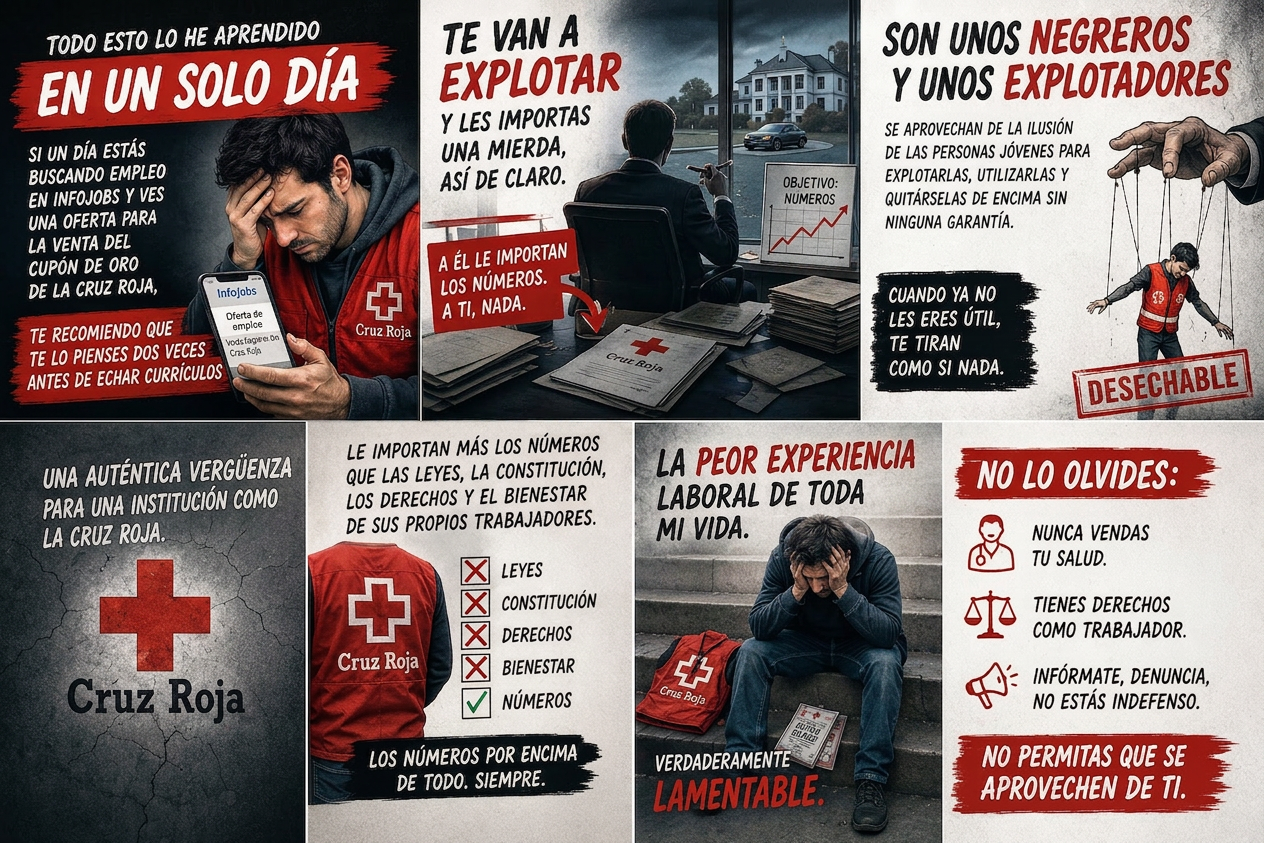 Razones para No Trabajar en el Sorteo de Oro de la Cruz Roja y Consejos por si te Llaman y Quieres Probar Suerte.