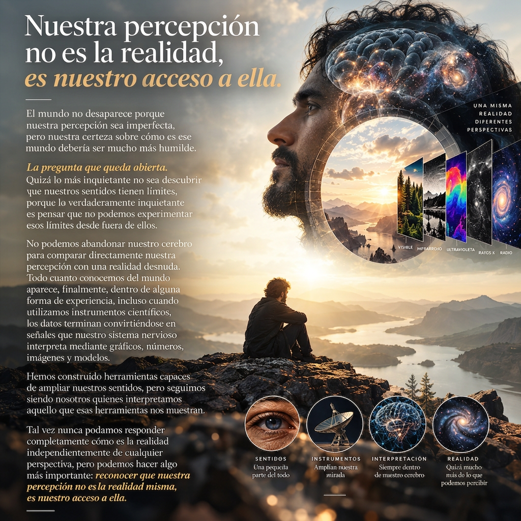 ¿Y si la realidad no fuera lo qué percibimos, sino lo qué nuestro cerebro puede soportar?
