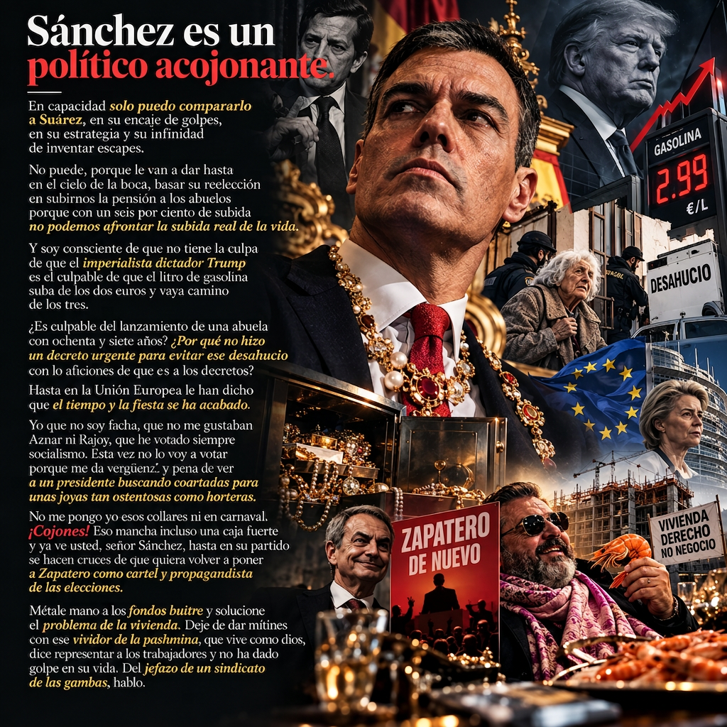 TENEDME ENVIDIA. LA INUTILIDAD DE SÁNCHEZ