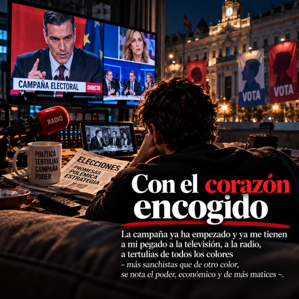 ELECCIONES. CON EL CORAZÓN ENCOGIDO Y ACOJONADO
