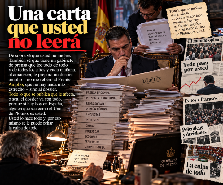 Catilinaria a Pedro Sánchez. Querido Presidente: